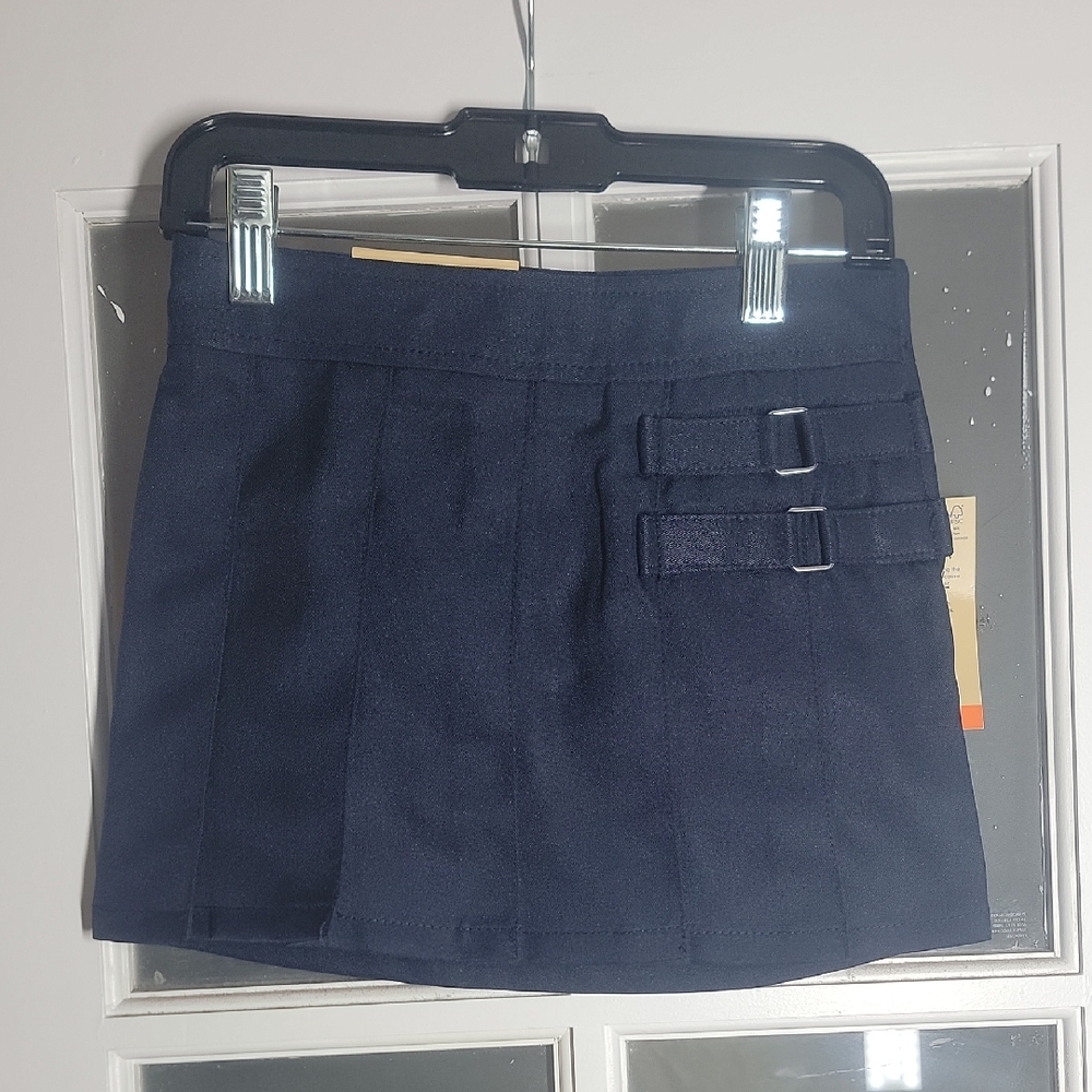 Navy Mini Skirt with Buckle Details FRENCH TOAST BRAND